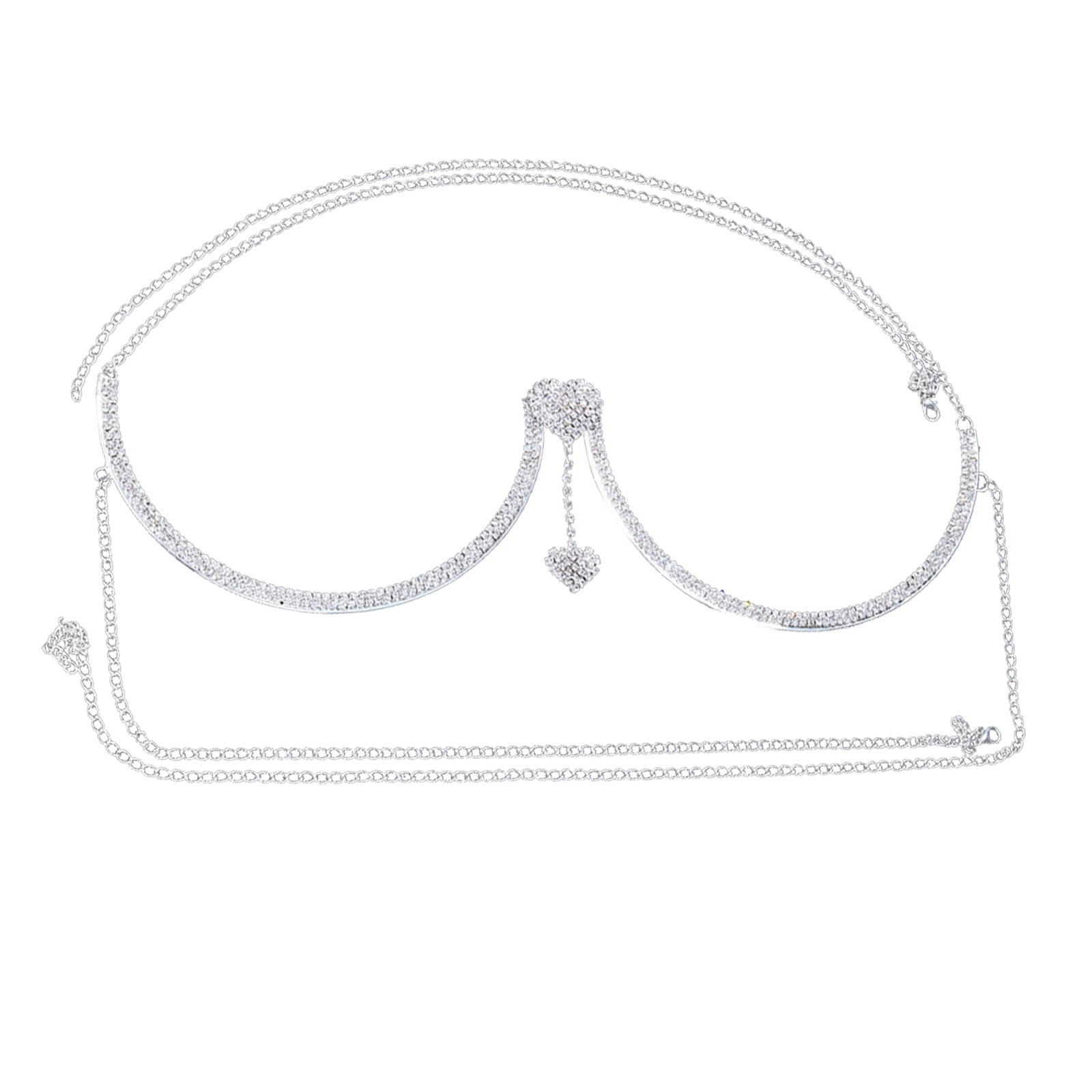 Desertasis women's body chains 2024 New Summer Rhinestone Chest Bracket