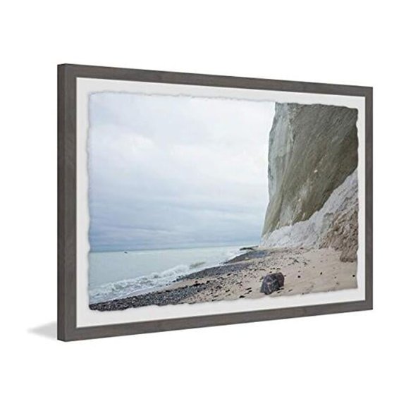 Deserted Beach Framed Print Wall Art