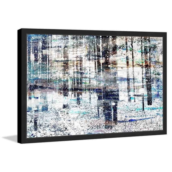 "Deserted Forest" Framed Painting Print
