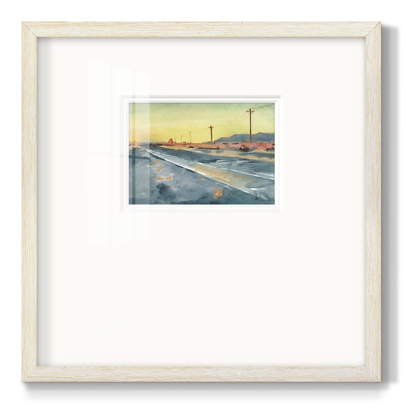 Deserted Highway IPremium Framed Print