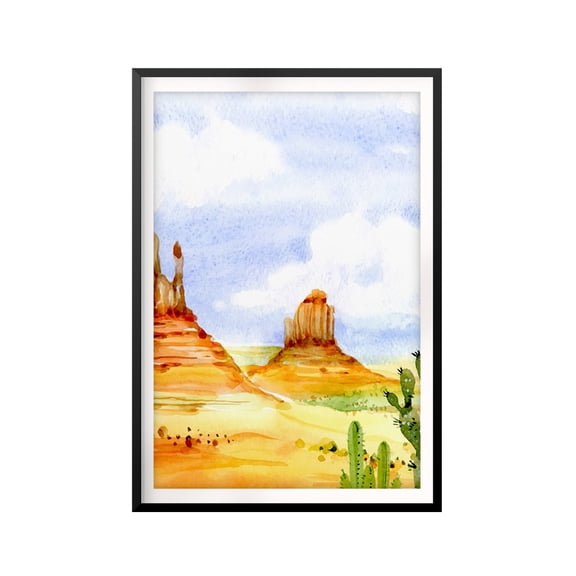 Deserts 5 x 7 UNFRAMED Print Water Color Wall Art
