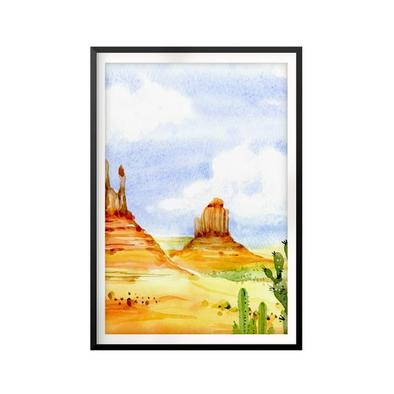 Deserts 5 x 7 UNFRAMED Print Water Color Wall Art