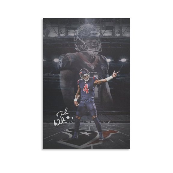 Deshaun Watson Canvas Poster Wall Art Poster Scroll Canvas Painting Picture Living Room Decor Home 16x24inch(40x60cm)