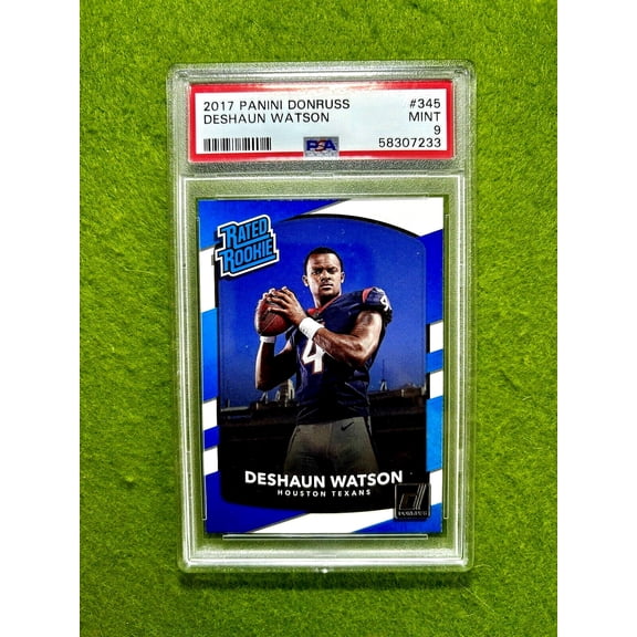 Deshaun Watson RATED ROOKIE CARD PSA 9 MINT RC 2017 Panini Donruss TEXANS BROWNS