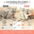 thumbnail image 1 of Deshedding Brush for Cats 6 Inch Pet Remover Brush Cat Remover Dog Grooming Brush Pet Grooming Brush for Removing Loose and Tangled White, 1 Pack, 1 of 7