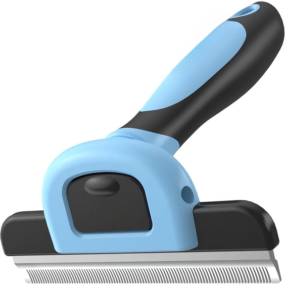 Deshedding Tool | Stainless Steel Grooming Brush for Shedding Fur Removal - Cats and Dogs
