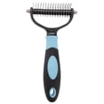 thumbnail image 1 of Deshedding Tool for Dogs & Cats, Denbek Double-Sided Dematting Comb, Undercoat Rake for Long Haired Pets, Effective Shedding Brush for Thick Fur, 1 of 5