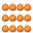 thumbnail image 1 of Desheus 12Pcs Fall Mini Pumpkin Balls Hanging Thanksgiving Pumpkin Ornament Halloween Christmas Tree Decoration Farmhouse Home Party Decor, 1 of 8