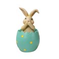 Desheus Easter Rabbit Statue Vivid Appearance Resin Notlistening