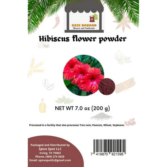 Desi Bazaar Hibiscus Flower Petal Powder 200g 7.0 o.z.