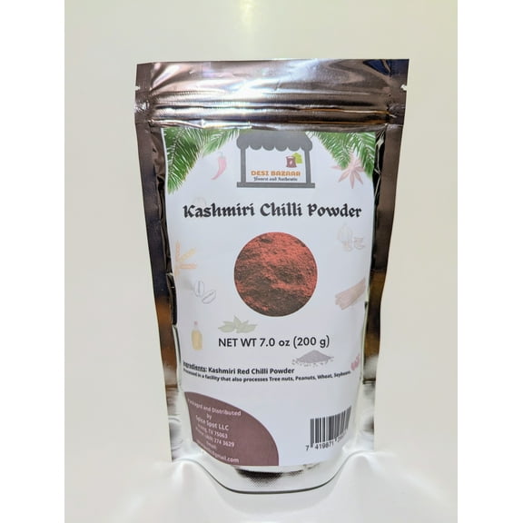 Desi Bazaar Kashmiri Red Chilli/Pepper powder (no mix only chilli) 200g