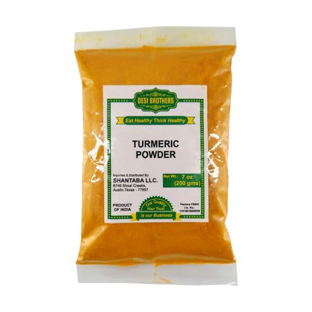 Desi Brothers Turmeric Root Powder 7oz (200g), 100% Raw Product of India
