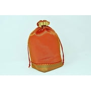 Desi Favors Bandhini Potli Bags - Assorted Potlis/Batwa/Drawstring Pouches/Silk Party Favour/Favor Bags for Weddings/Housewarming/Christmas/Birthdays Pooja Return Gifts - 9.44x7.08 Inch (Pack of 4)