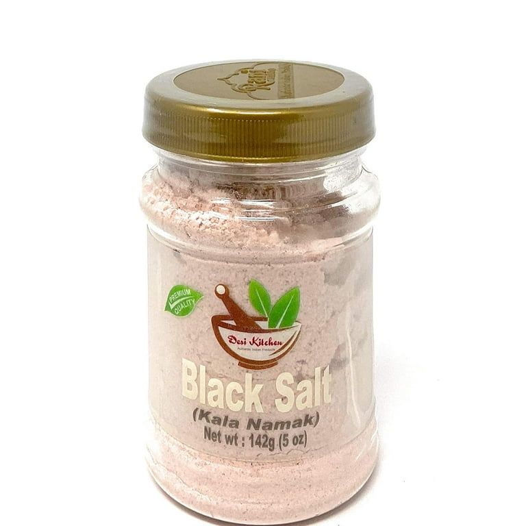 Desi Kitchen Spices All Natural | Salt Free | Vegan | NON GMO | Black Salt  (Kala Namak) 5oz