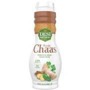 Desi Natural Masala Chaas Homestyle Indian Low Fat Yogurt Liquid Drink in Plastic Bottle, 10 fl oz, 1 Count
