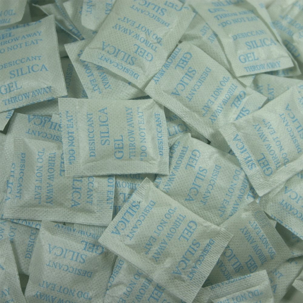 Desiccant Packs 100 Packets 2 Gram Premium Silica Gel Moisture Absorber