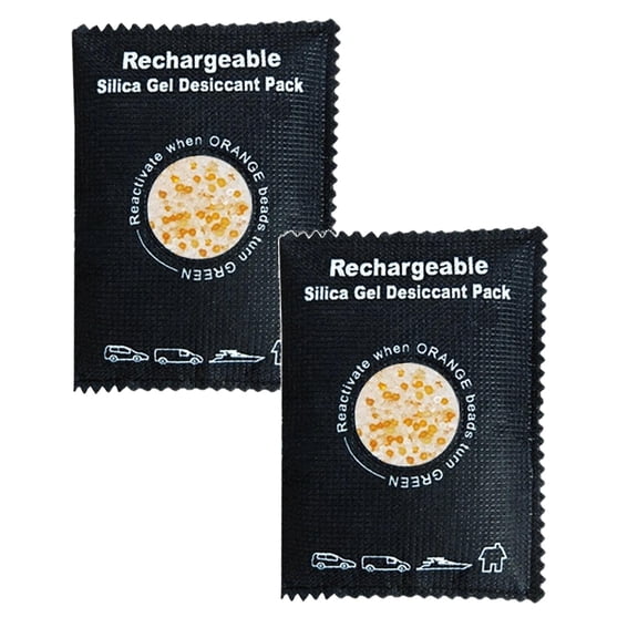 Desiccant Packs for Storage Reusable Dehumidifier Bags Portable Moisture Absorber Bags for Condensation & Humidity Control Efficient Dampness Removal Bags (100g) 2Pcs