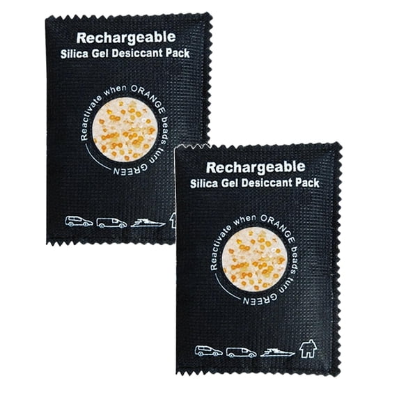 Desiccant Packs for Storage Reusable Dehumidifier Bags Portable Moisture Absorber Bags for Condensation & Humidity Control Efficient Dampness Removal Bags (100g) 2Pcs