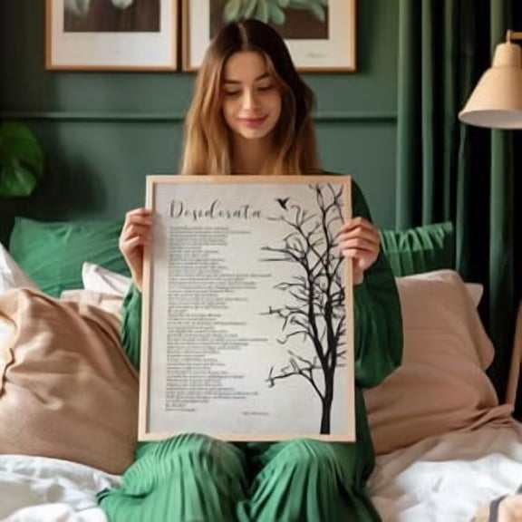 Desiderata Poem Inspirational Poster, Poster Home Decor, Poster Only
