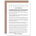 thumbnail image 1 of Desiderata Poem Max Ehrmann Birthday Greeting Card Plus Envelope Blank inside, 1 of 3