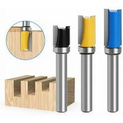 Desiderio 3pcs 8mm Carbide Router Bits Top Bearing Cutter Firmly Copy ...