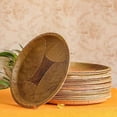 thumbnail image 1 of Desifavors Disposable Plates - Zero Waste - Sal Palash Leaf Biodegradable Round Dinner Plates Sets, 1 of 5