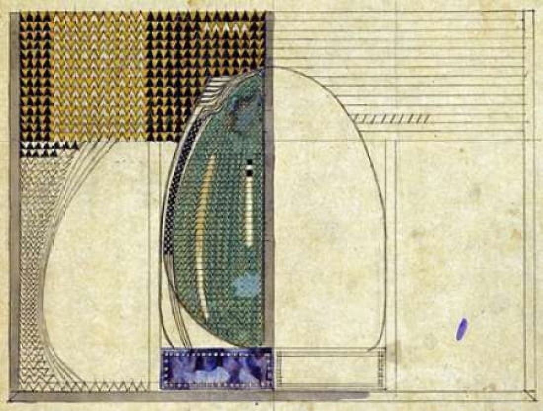 Design 1916 For WJ Bassett-Lowke Esq Canvas Art - Charles Rennie Mackintosh (22 x 28)