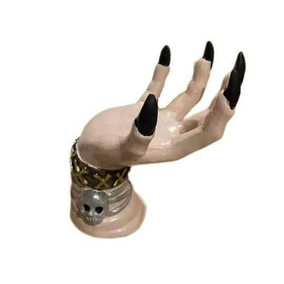 Design 2024 2PCS Halloween Witch Hands Snack Bowl Stand Hold-er Decoration, Desk Wall Decoration Desktop Ornament for Halloween Home Party Decoration