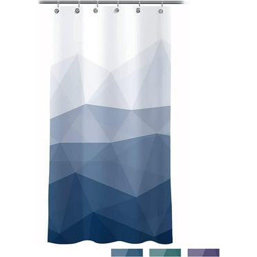 Design 36 x 72 Inches Shower Curtain,Popular Shower Curtain, Ombre Blue Fabric Shower Curtains for Bathroom Decor, Contemporary Bathroom Curtains