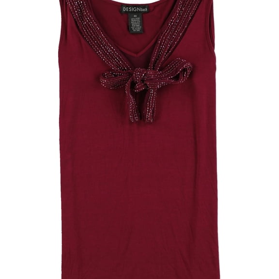 Design 365 Womens Beaded Tank Top, Purple, Petite, PS