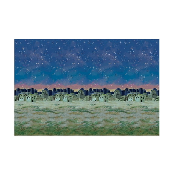 Design-A-Room Christmas Nativity Scene Backdrop Set, Party Decor, Christmas, 2 Pieces