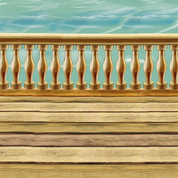 Design A Room Pirate Deck Background - Party Decor - 1 Piece