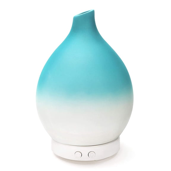 Design Accents Essential Oil Diffuser - Ceramic Shell, for Aromatherapy, 100ml, Aqua
