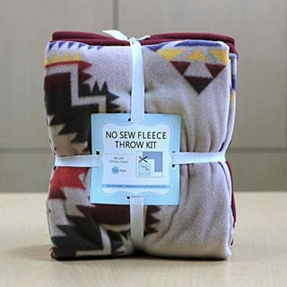 Polar Bear and Snowflakes Creative Edge No Sew Blanket (No Sewing Blanket  Kit)