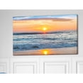 thumbnail image 1 of Design Art Beautiful Sunrise Over the Horizon Modern Beach Photographic Print on Wrapped Canvas, 1 of 5