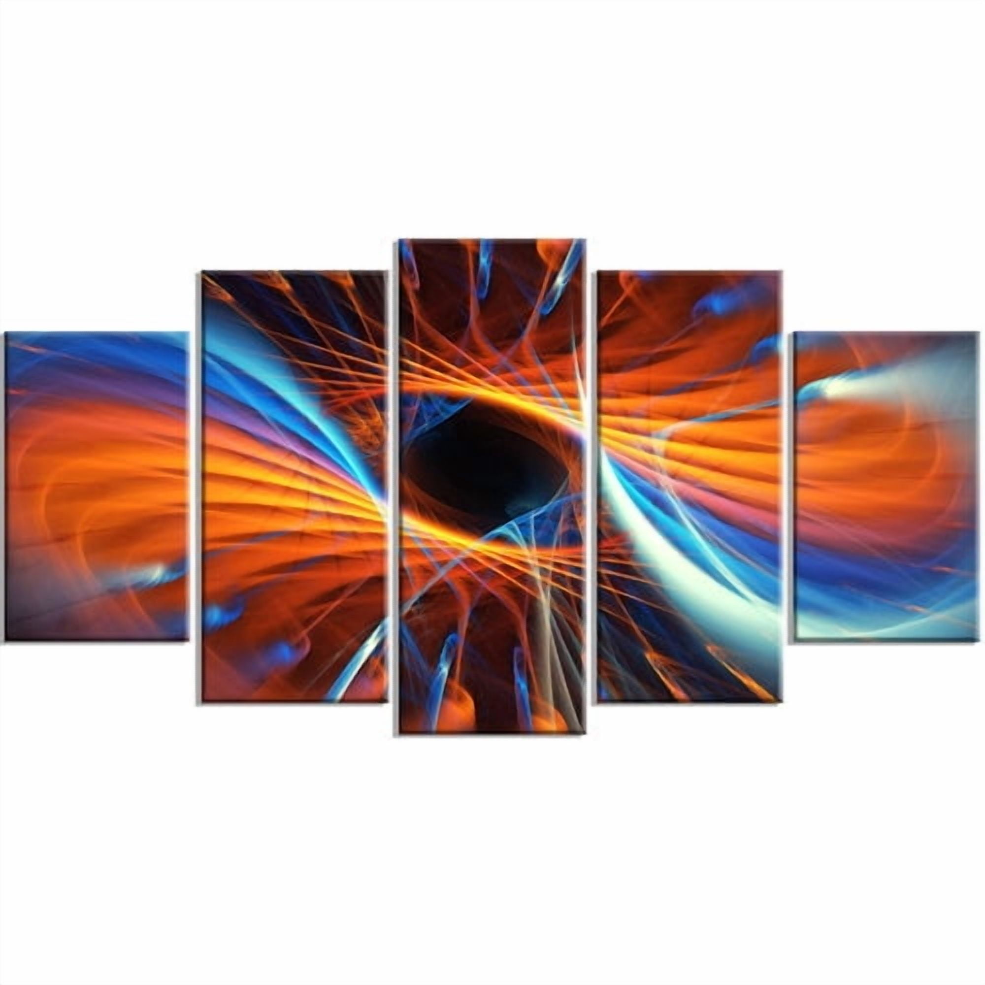 Design Art Centered 5 Piece Graphic Art on Wrapped Canvas Set