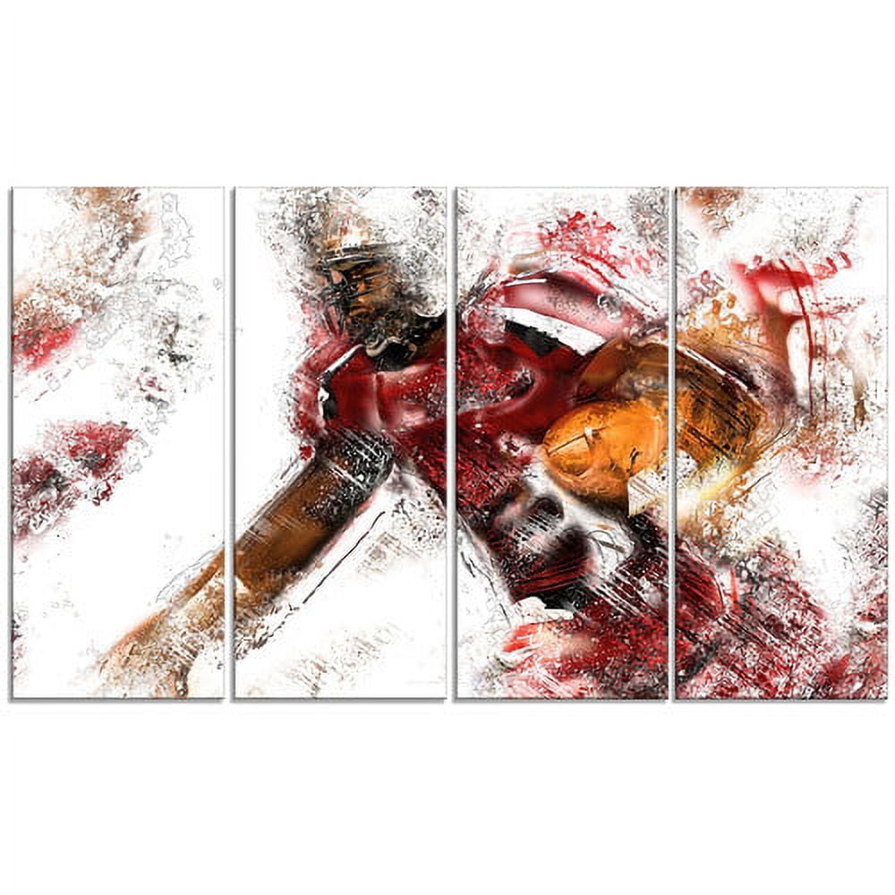 Design Art Football Live Ball, 4 Panels, 48" x 28"
