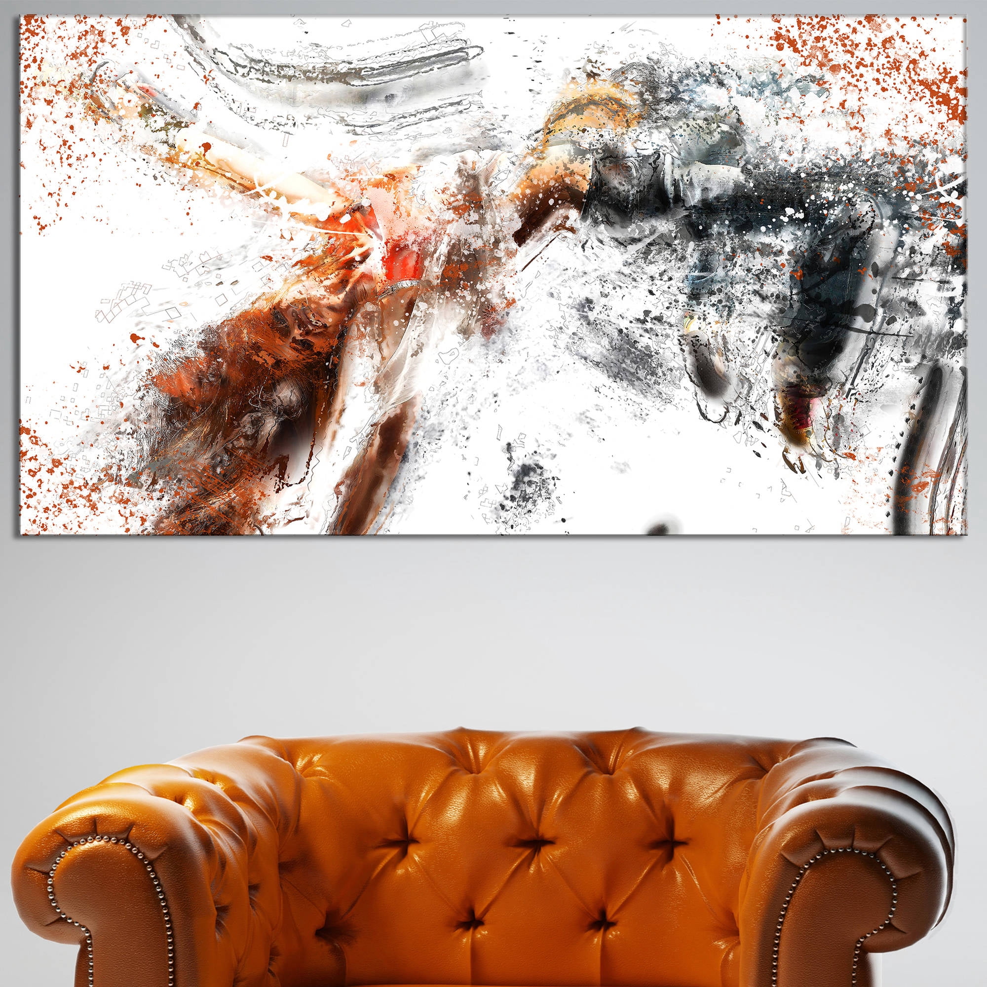 Design Art High Jump Athlete, 32" x 16"