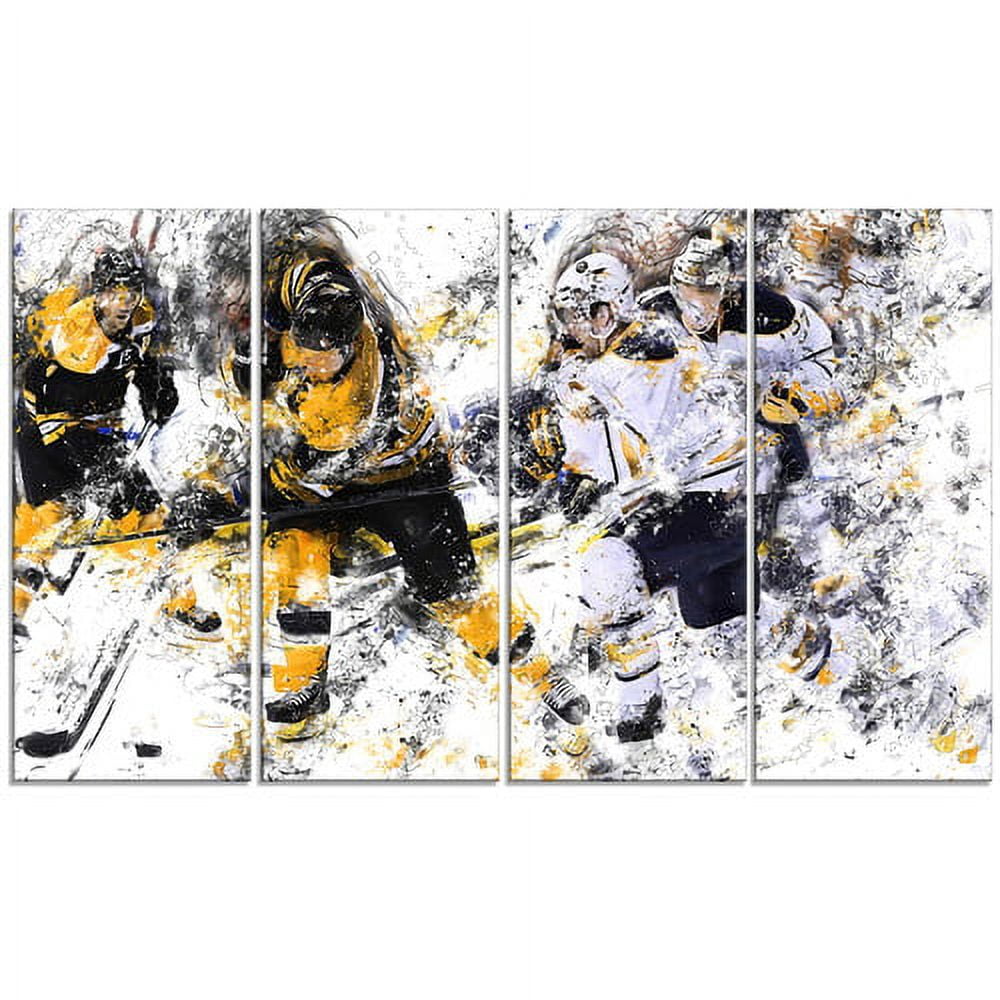 Design Art Hockey Power Play, 4 Panels, 48" x 28"