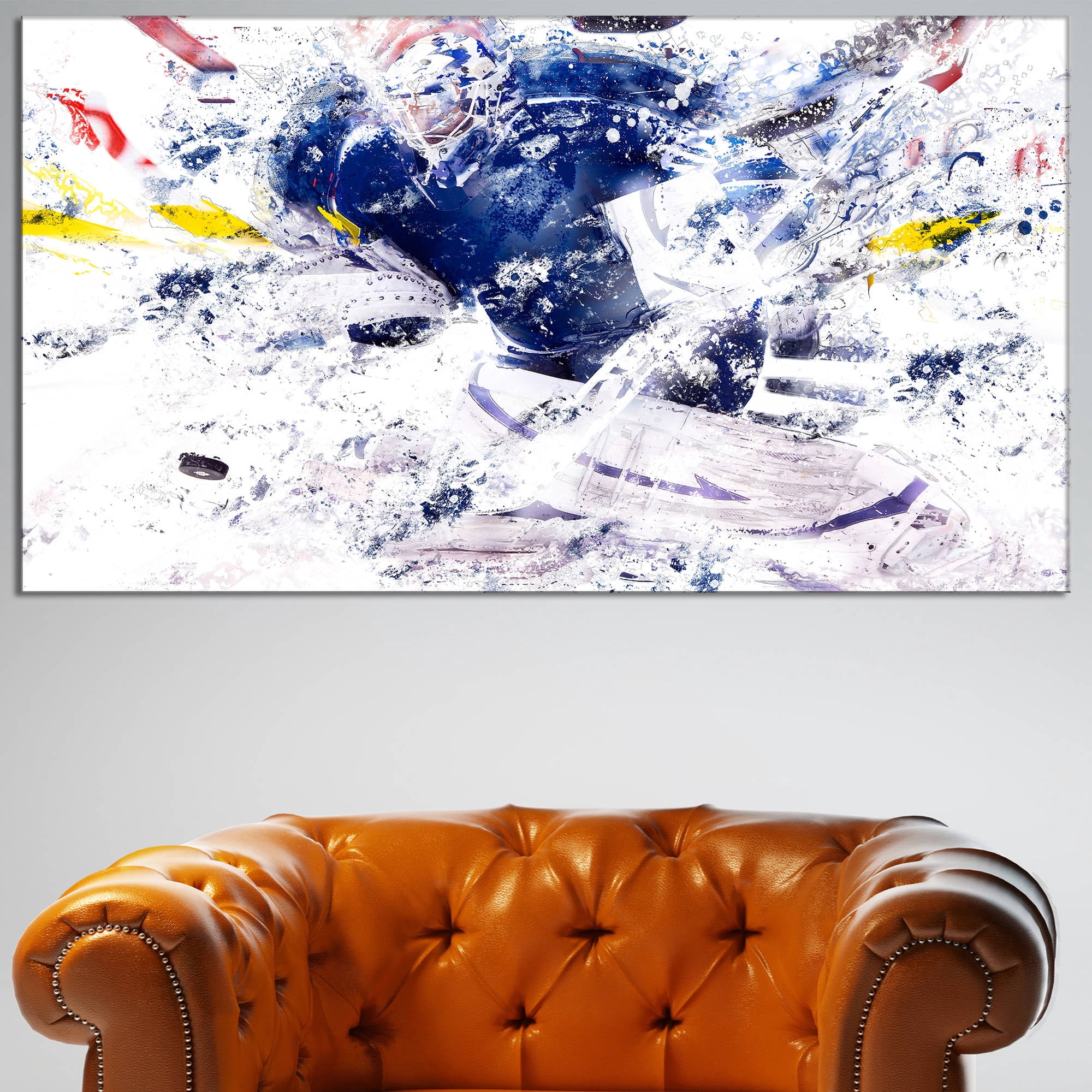 Design Art Hockey Slap Shot, 32" x 16"
