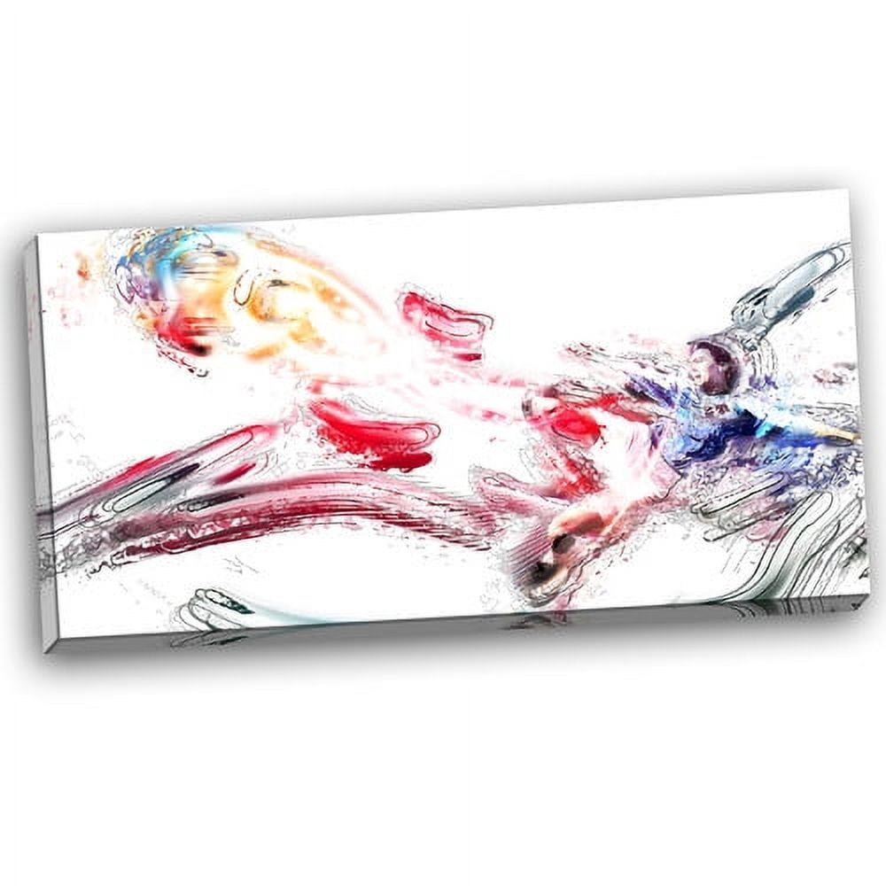 Design Art Soccer Booting the Ball, 32" x 16"