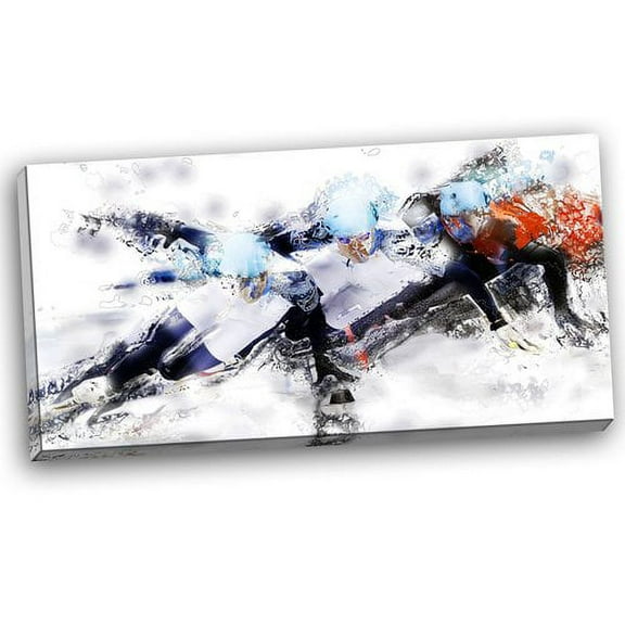 Design Art Speed Skating Finish Line, 32" x 16"