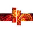 thumbnail image 1 of DESIGN ART SunDance" Gallery-wrapped Canvas 60 in. wide x 32 in. high - 4 panels, 1 of 5