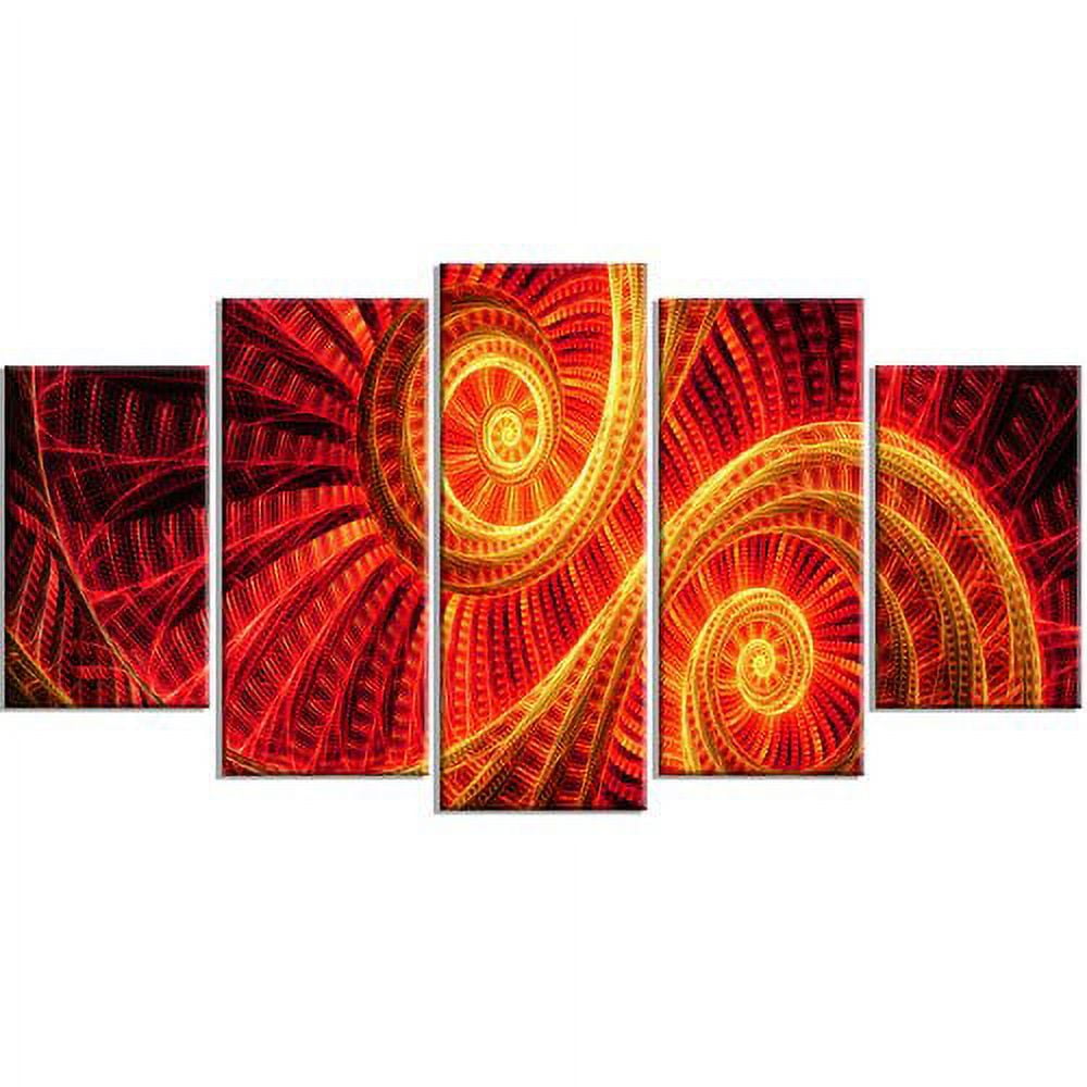 Design Art SunDanceDigital Artwork on Canvas, 5 Panels, 60" x 32"