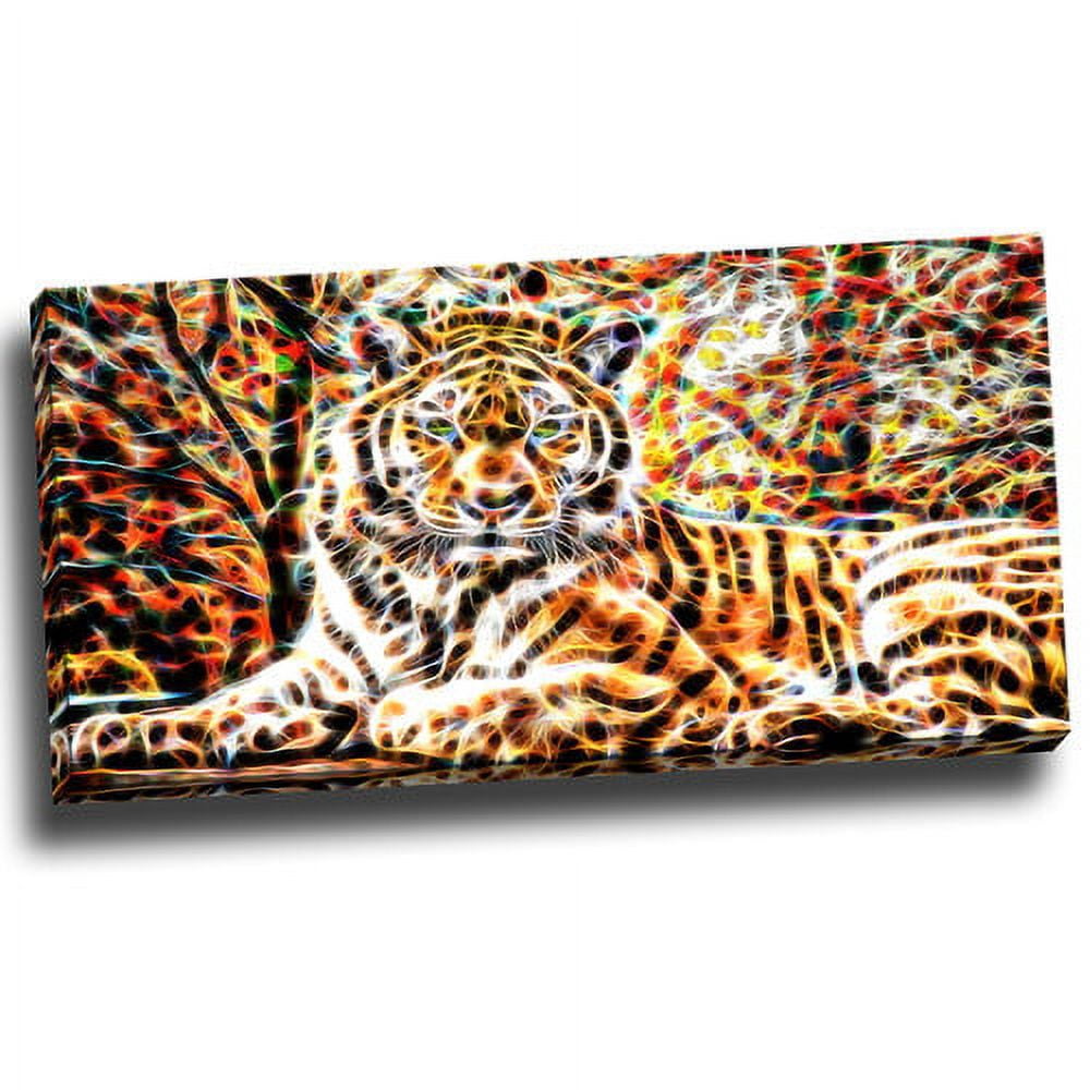 Design Art Tiger Pride Animal Art on Canvas, 32" x 16"