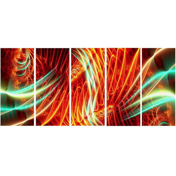 Design Art -light Show Abstract Canvas A