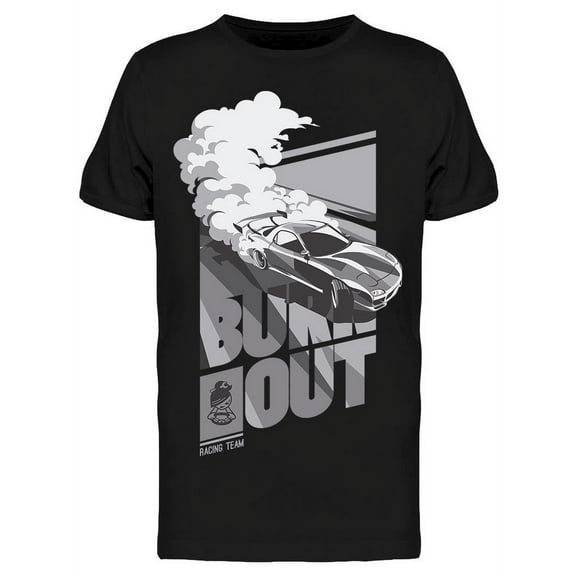 Design: Burnout Racing Team T-Shirt Men -Image by Shutterstock, Male Small