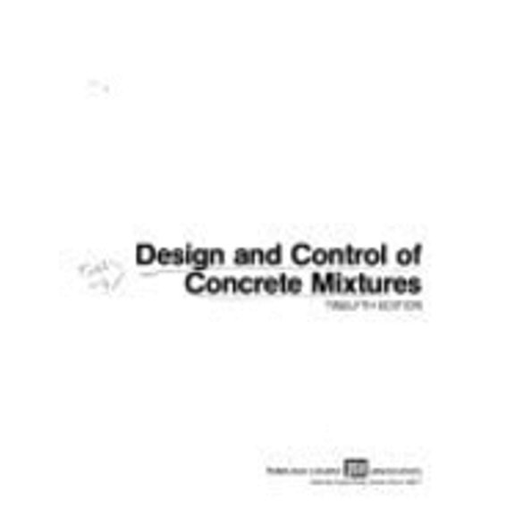 Pre-Owned Design and control of concrete mixtures Paperback