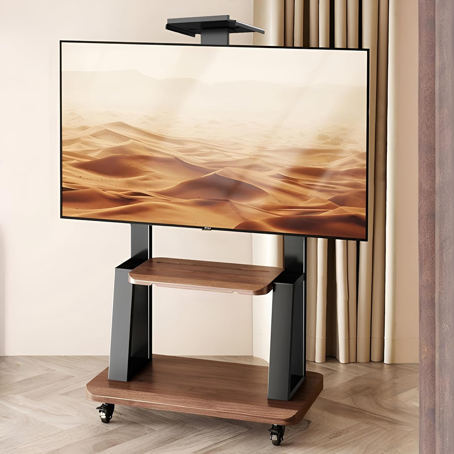 Design Corner TV Stand for 3270 Inch TVs, Floor TV Stand Cart for LCD