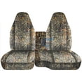 thumbnail image 1 of Fits 1991-1997 Ford Ranger/Mazda B-Series Camo Seat Covers 60/40 Bench Solid Console:Wetland, 1 of 5